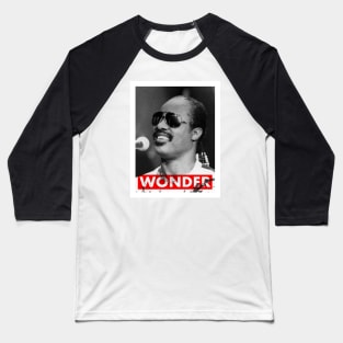 Stevie Wonder Riso Style Print Baseball T-Shirt